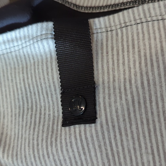 Lululemon Vinyasa Scarf *Rulu Black / Tonka Stripe Heathered Light Grey Heather - Picture 8 of 11